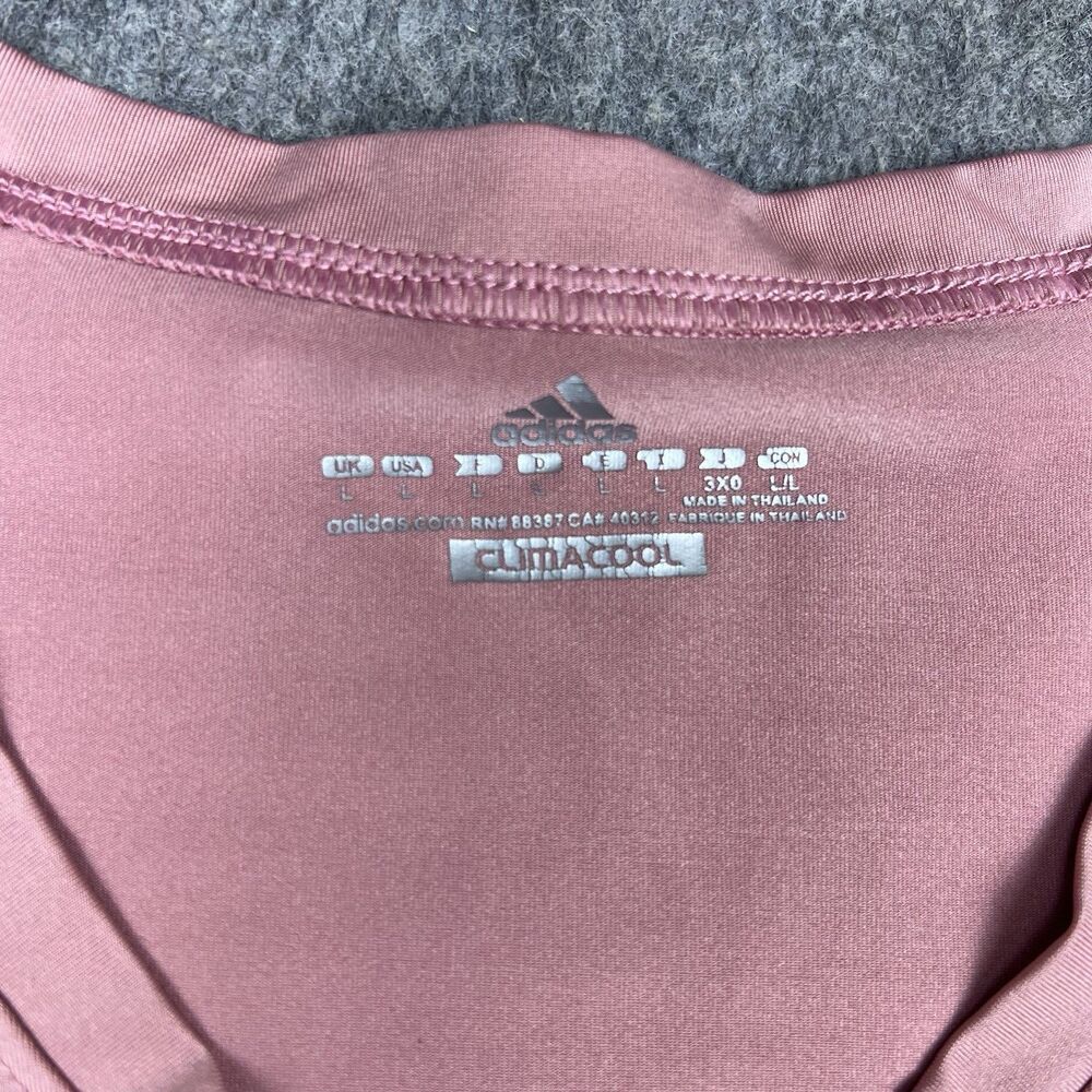 Lot Of 3 Adidas Women's Performance T-Shirt Climacool Essentials V-Neck Size L - Picture 3 of 14